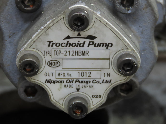 Trochoid TOP-212HBMR Nippon Oil Coolant Filter Pump System Bag Filter