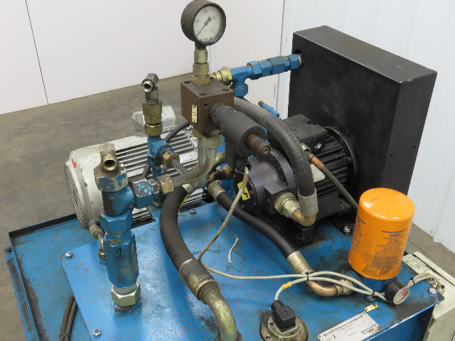 Rexroth A10VSO18DFR/31R Hydraulic Power Unit 20 Gal 7GPM 7.5Kw 400V Oilcooler
