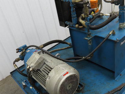 Rexroth A10VSO18DFR/31R Hydraulic Power Unit 20 Gal 7GPM 7.5Kw 400V Oilcooler