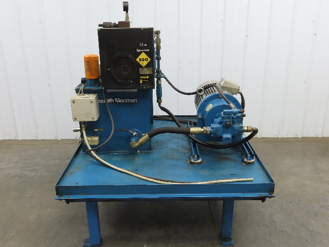 Rexroth A10VSO18DFR/31R Hydraulic Power Unit 20 Gal 7GPM 7.5Kw 400V Oilcooler