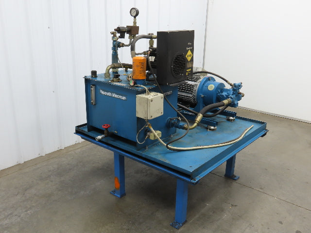 Rexroth A10VSO18DFR/31R Hydraulic Power Unit 20 Gal 7GPM 7.5Kw 400V Oilcooler