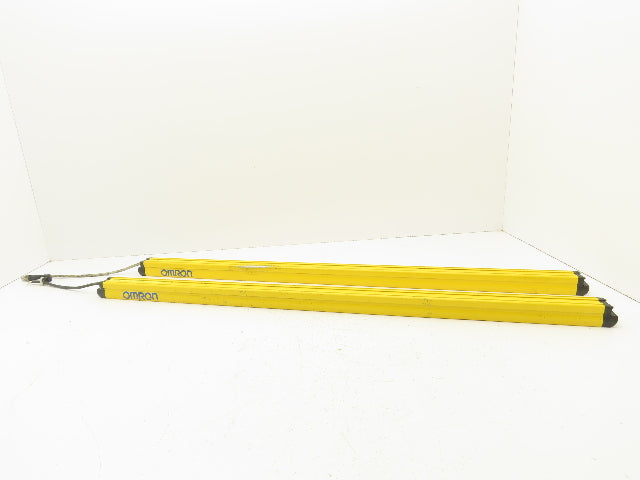 Omron F3SG-4RE0880P14-D Safety Light Curtain Set Receiver Emitter 880mm Set