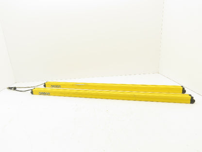 Omron F3SG-4RE0880P14-D Safety Light Curtain Set Receiver Emitter 880mm Set