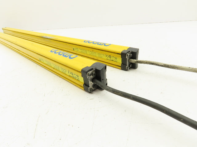 Omron F3SG-4RE0880P14-D Safety Light Curtain Set Receiver Emitter 880mm Set