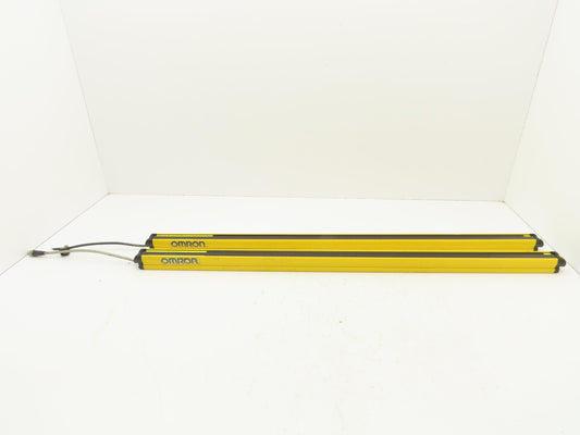 Omron F3SG-4RE0880P14-D Safety Light Curtain Set Receiver Emitter 880mm Set