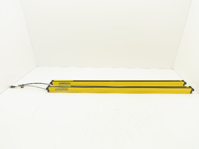 Omron F3SG-4RE0880P14-D Safety Light Curtain Set Receiver Emitter 880mm Set