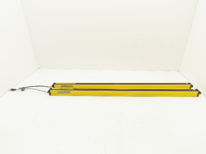 Omron F3SG-4RE0880P14-D Safety Light Curtain Set Receiver Emitter 880mm Set