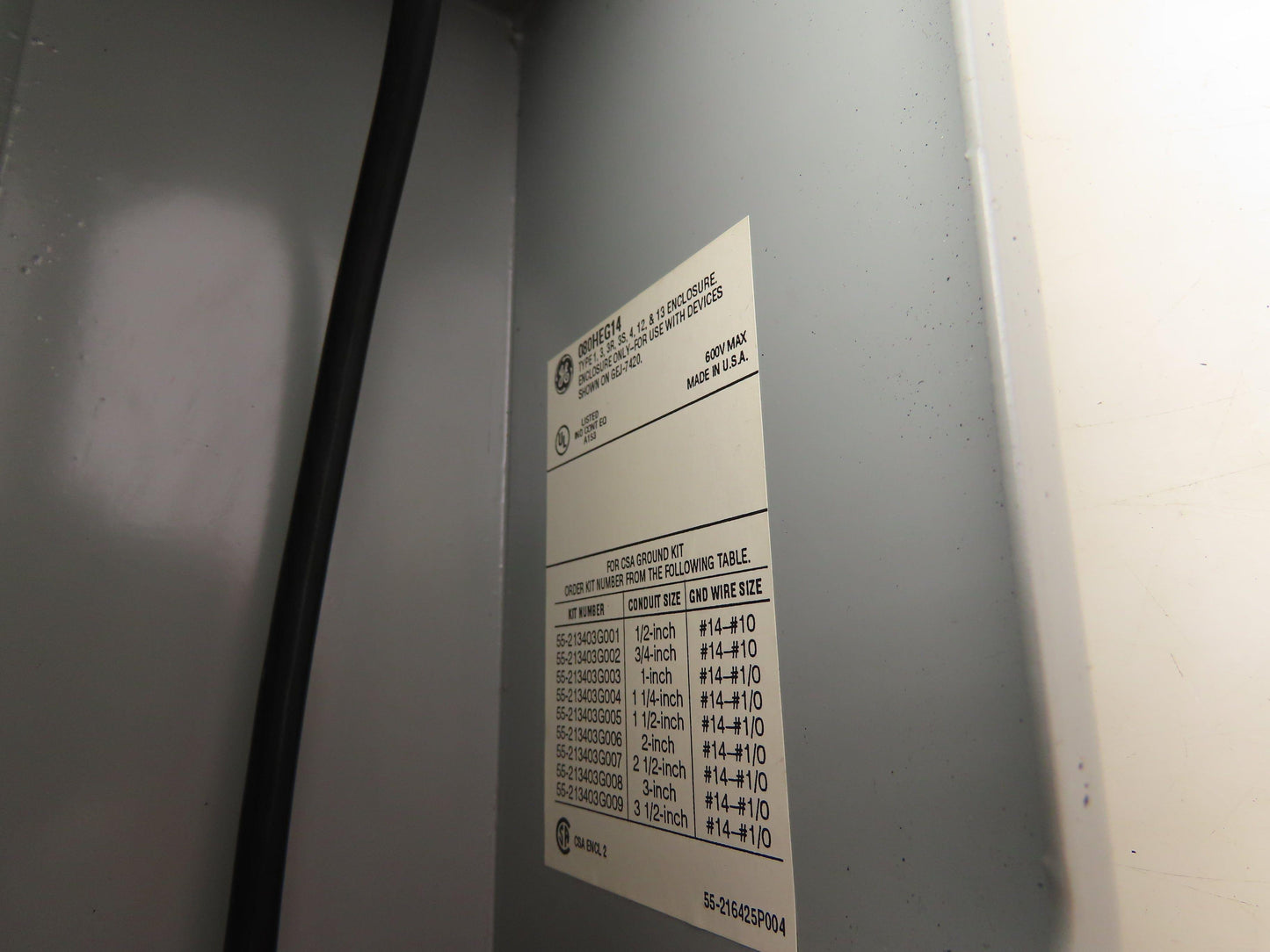 General Electric 080HEG14 Pushbutton Enclosure 12x3x4" Lot of 2