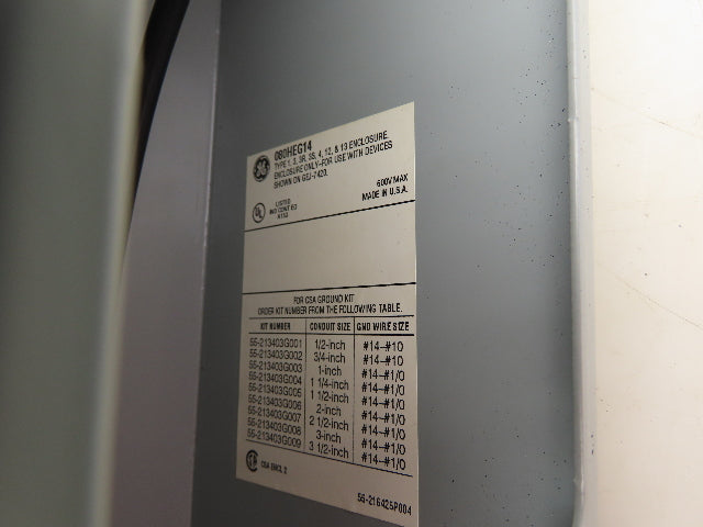 General Electric 080HEG14 Pushbutton Enclosure 12x3x4" Lot of 2