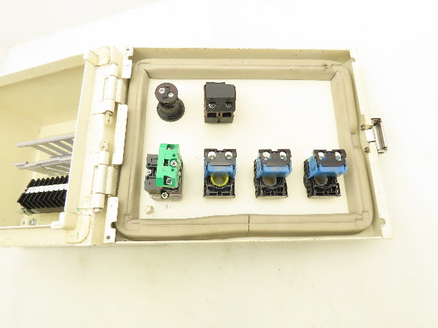 Pushbutton Hinged Electrical Enclosure 10x8x6"