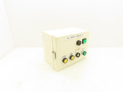 Pushbutton Hinged Electrical Enclosure 10x8x6"