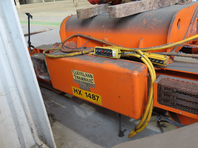 Cleveland Tramrail 10 Ton Double Girder Underhung Bridge Crane 45' 10" Span