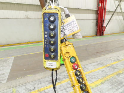 Cleveland Tramrail 10 Ton Double Girder Underhung Bridge Crane 45' 10" Span