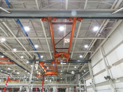 Cleveland Tramrail 10 Ton Double Girder Underhung Bridge Crane 45' 10" Span