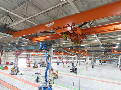 Cleveland Tramrail 10 Ton Double Girder Underhung Bridge Crane 45' 10" Span