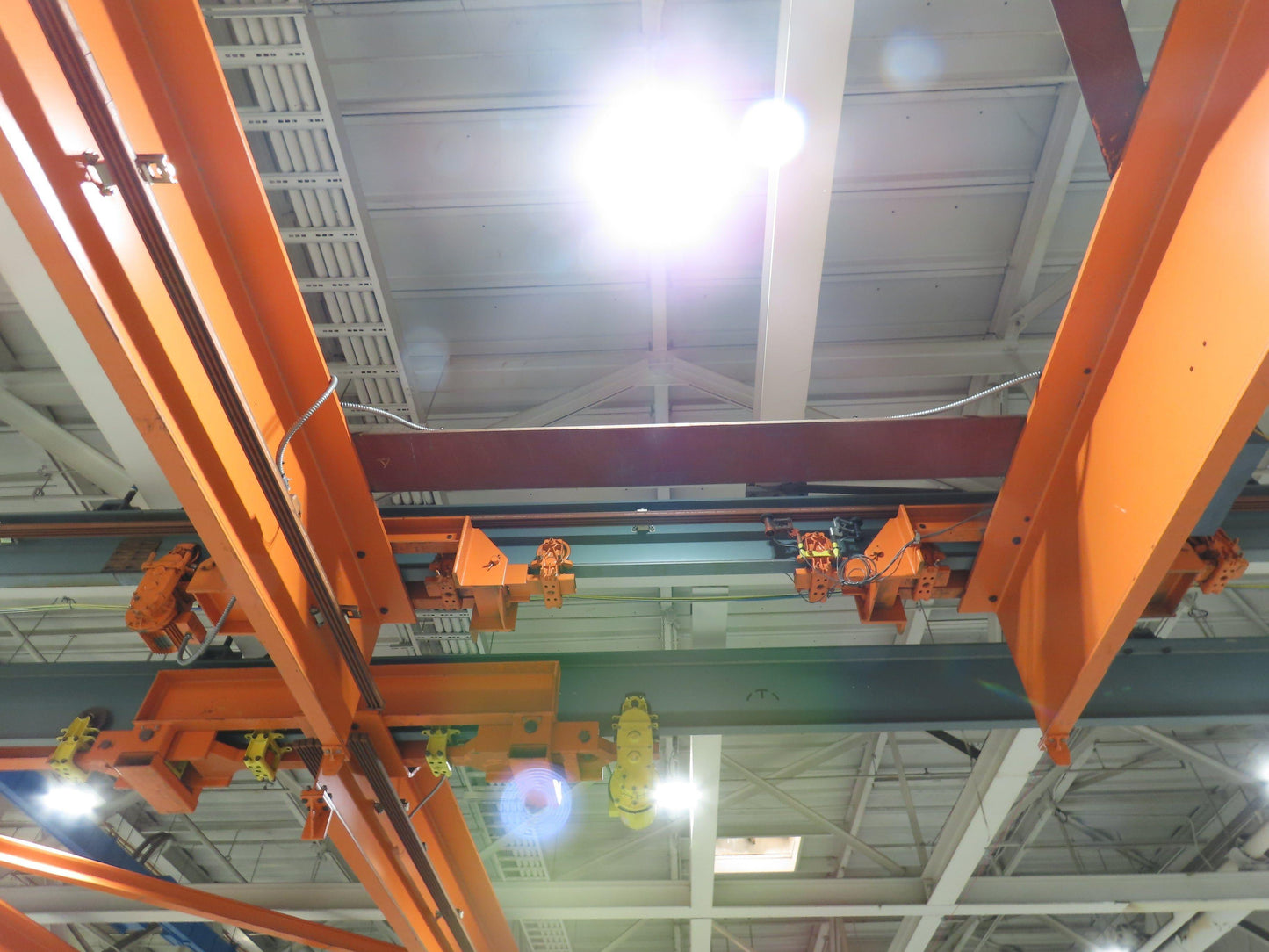 Cleveland Tramrail 10 Ton Double Girder Underhung Bridge Crane 45' 10" Span