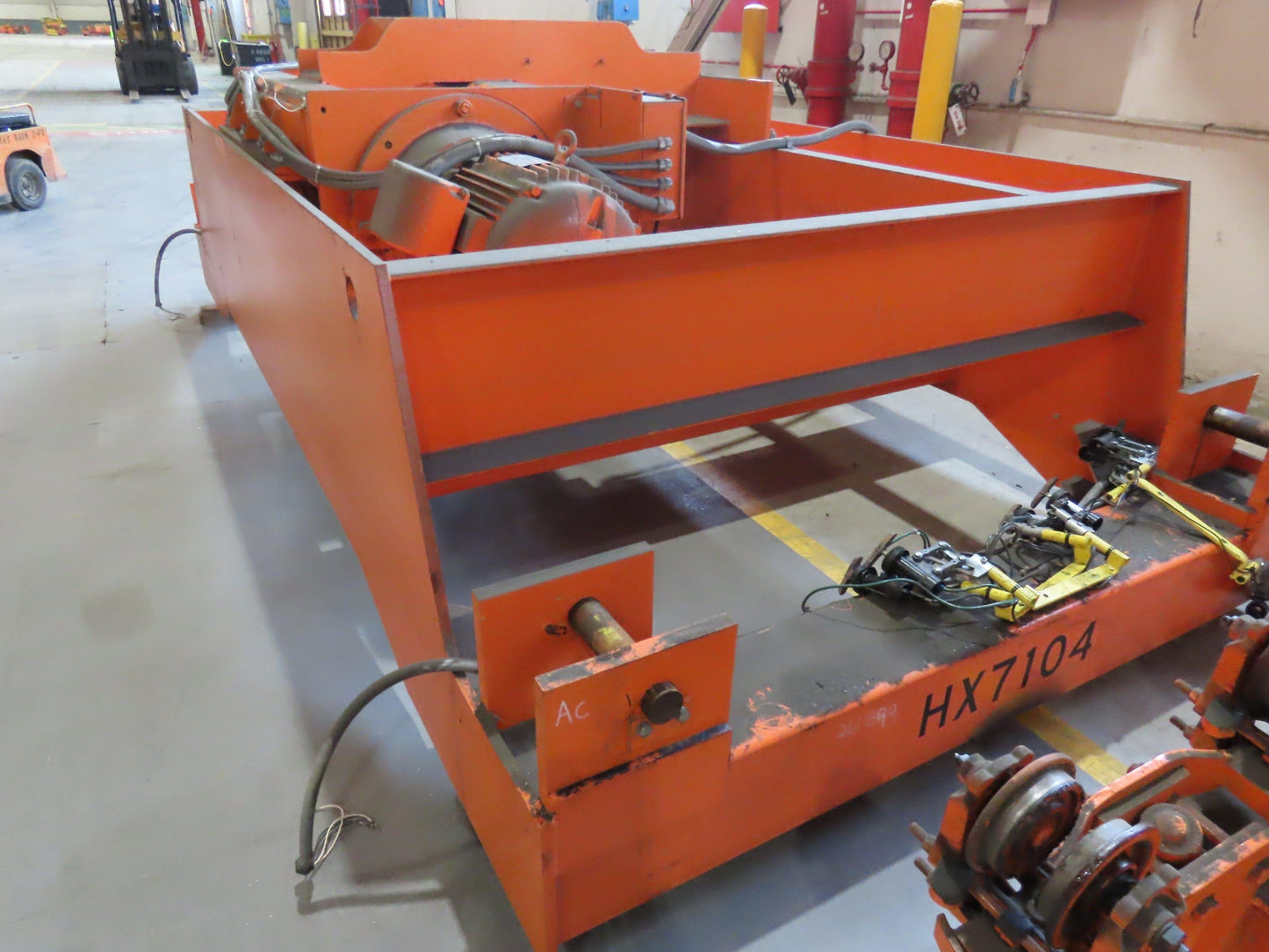 Cleveland Tramrail 25 Ton Double Girder Underhung Bridge Crane 45' 10" Span