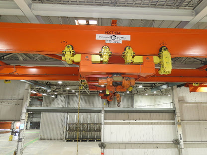 Cleveland Tramrail 25 Ton Double Girder Underhung Bridge Crane 45' 10" Span