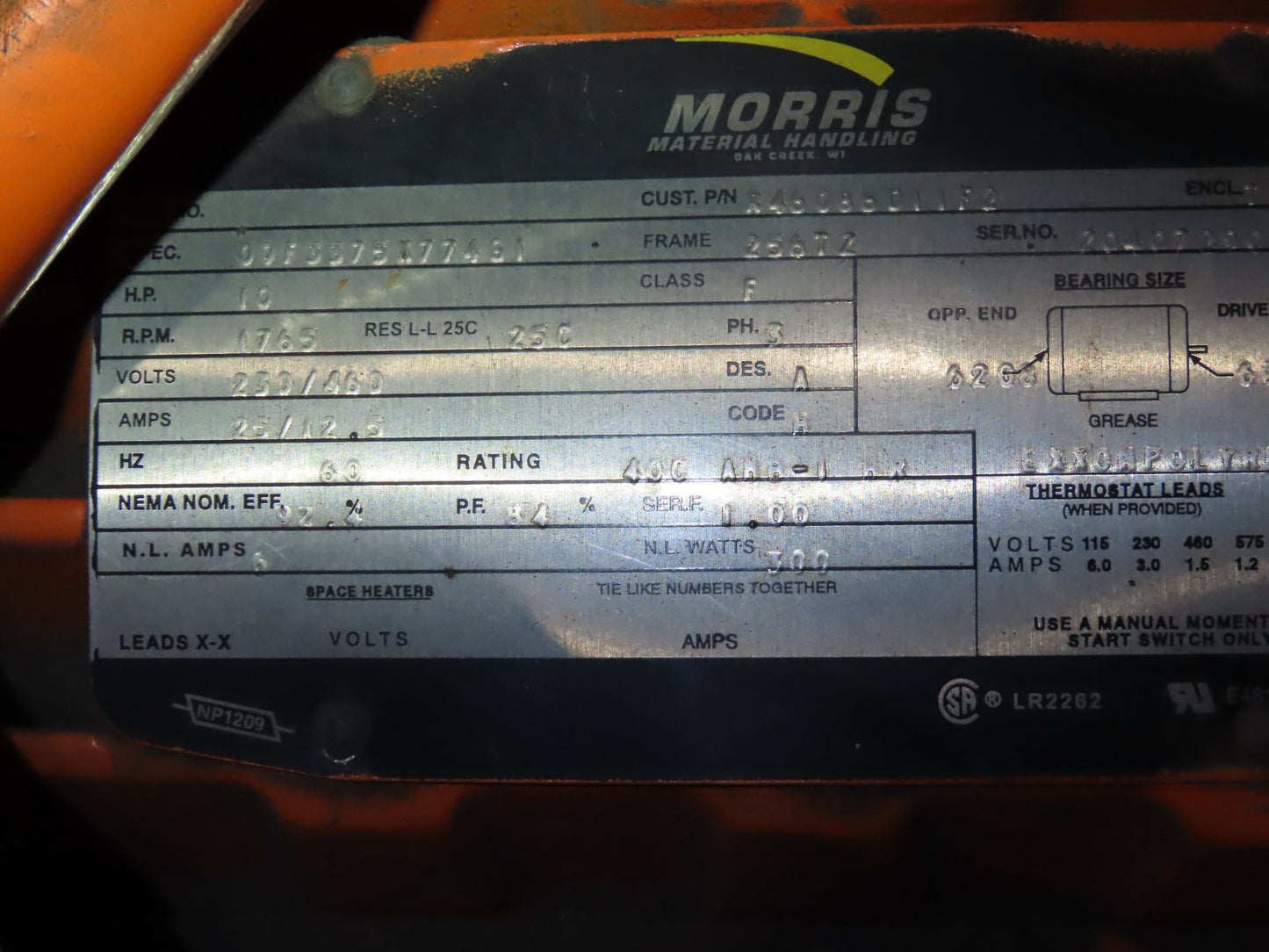 Cleveland Tramrail P&H 5 Ton Double Girder Underhung Bridge Crane 28' Span