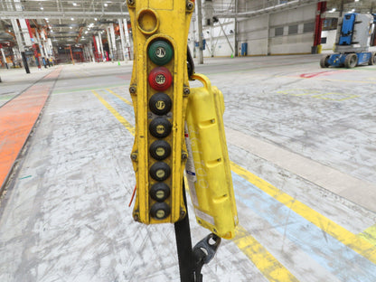 Cleveland Tramrail P&H 5 Ton Double Girder Underhung Bridge Crane 28' Span