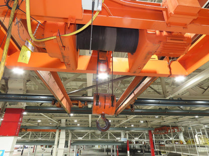 Cleveland Tramrail P&H 5 Ton Double Girder Underhung Bridge Crane 28' Span