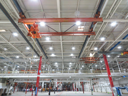 Cleveland Tramrail P&H 5 Ton Double Girder Underhung Bridge Crane 28' Span