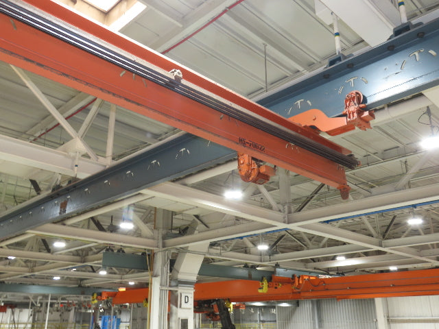 P&H 1 Ton Single Girder Underhung Bridge Crane 28' Span