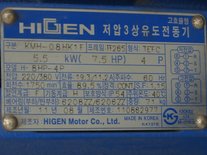 Changwoo Machinery HK-KHATLOAD 70 Hydraulic Pump Power Unit 70L 9-1/2GPM 5.5kW