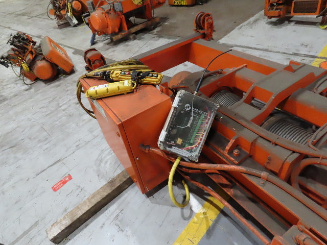 Cleveland Tramrail P&H 6 Ton Double Girder Underhung Bridge Crane 28' Span