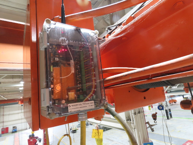 Cleveland Tramrail P&H 6 Ton Double Girder Underhung Bridge Crane 28' Span