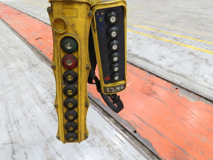 Cleveland Tramrail P&H 6 Ton Double Girder Underhung Bridge Crane 28' Span