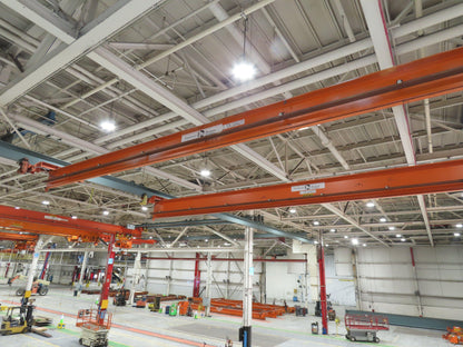 Cleveland Tramrail P&H 3 Ton Single Girder Underhung Bridge Crane 43' 8" Span