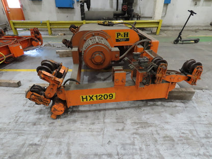 Cleveland Tramrail P&H 7.5 Ton Double Girder Underhung Bridge Crane 45' 10" Span