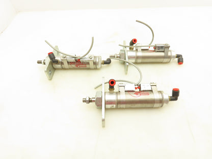 Bimba MRS-122-D Pneumatic Cylinder 2" Stroke 1-1/4" Bore Lot of 3