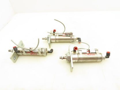 Bimba MRS-122-D Pneumatic Cylinder 2" Stroke 1-1/4" Bore Lot of 3