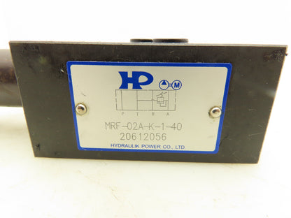 Northman HP MRF-02A-K-1-40 Hydraulic Pressure Relief Valve 120-1000PSI