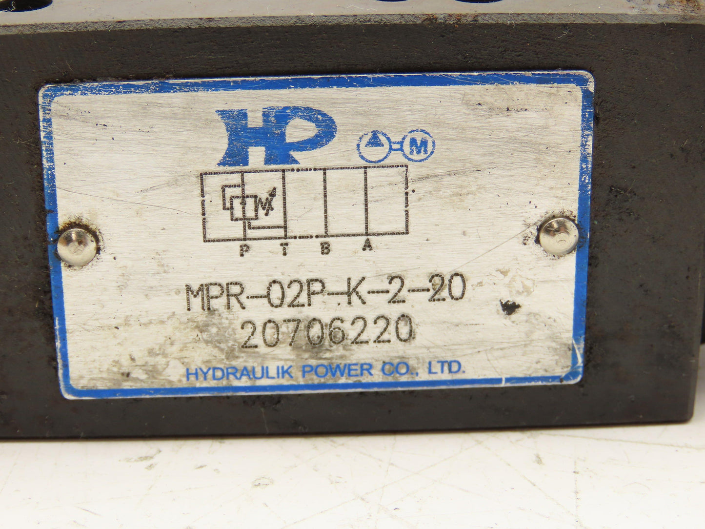 Northman HP MPR-02P-K-2-20 Hydraulic Modular Relief Valve 500-2000PSI