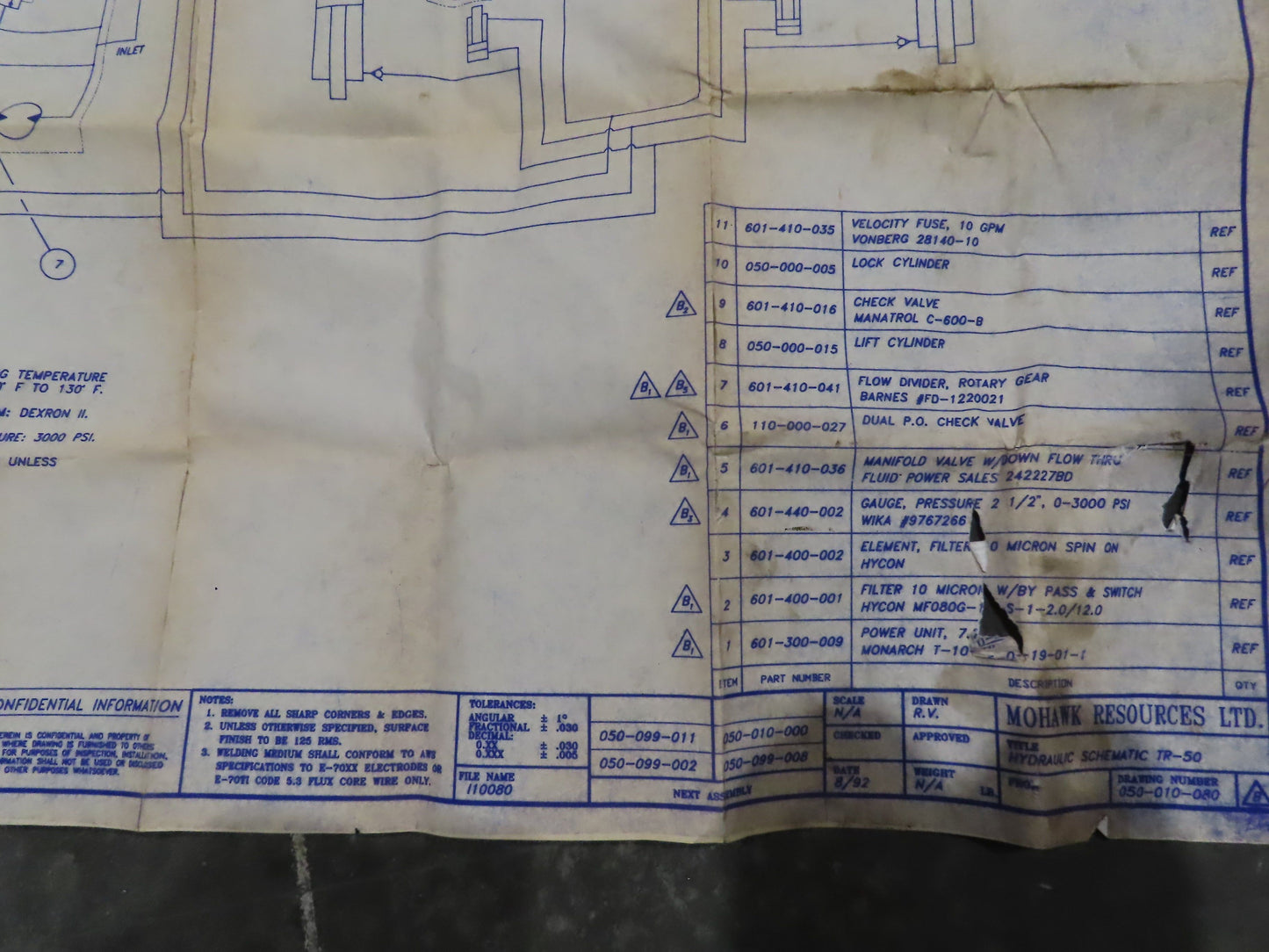 Monarch T-10-30 Hydraulic Power Unit Dyna Pack 2PD11.3D Pump 10GPM 7.5Hp 3Ph