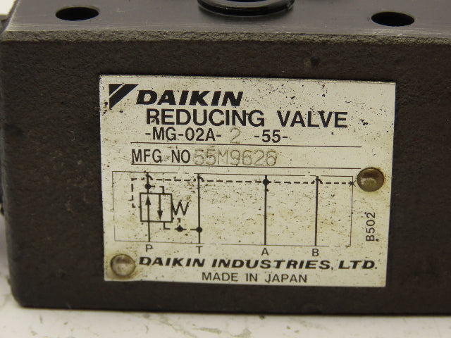 Daikin MG-02A-2-55 Hydraulic Pressure Reducing Stack Valve D03