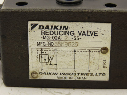 Daikin MG-02A-2-55 Hydraulic Pressure Reducing Stack Valve D03