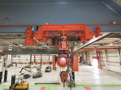 Cleveland Tramrail P&H 2 Ton Single Girder Underhung Bridge Crane 45' 10" Span
