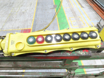 Cleveland Tramrail P&H 1 Ton Single Girder Underhung Bridge Crane 45' 10" Span