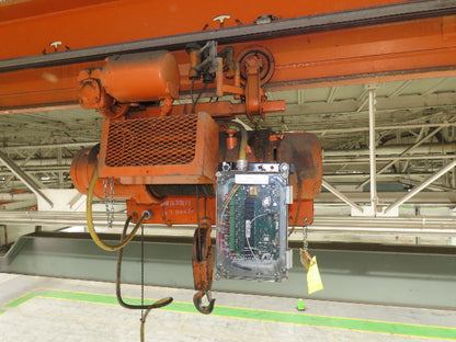 Cleveland Tramrail P&H 1 Ton Single Girder Underhung Bridge Crane 45' 10" Span
