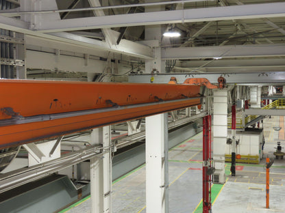 Cleveland Tramrail P&H 1 Ton Single Girder Underhung Bridge Crane 45' 10" Span
