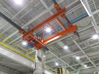 Acco Wright 7.5 Ton Double Girder Underhung Bridge Crane 18' 3" Span Work Rated