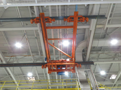 Acco Wright 7.5 Ton Double Girder Underhung Bridge Crane 18' 3" Span Work Rated