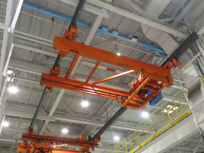 Acco Wright 7.5 Ton Double Girder Underhung Bridge Crane 18' 3" Span Work Rated