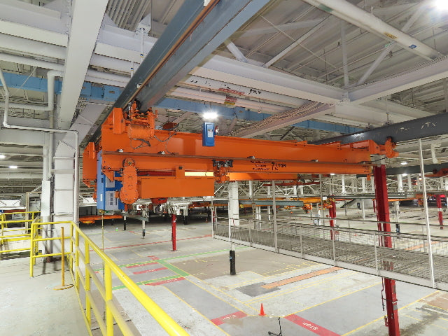 Acco Wright 7.5 Ton Double Girder Underhung Bridge Crane 18' 3" Span Work Rated