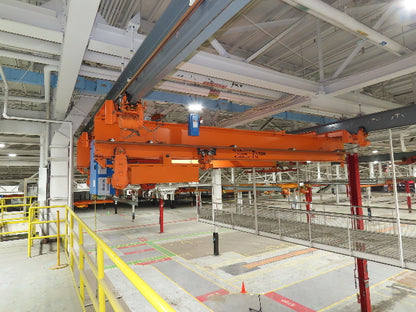 Acco Wright 7.5 Ton Double Girder Underhung Bridge Crane 18' 3" Span Work Rated