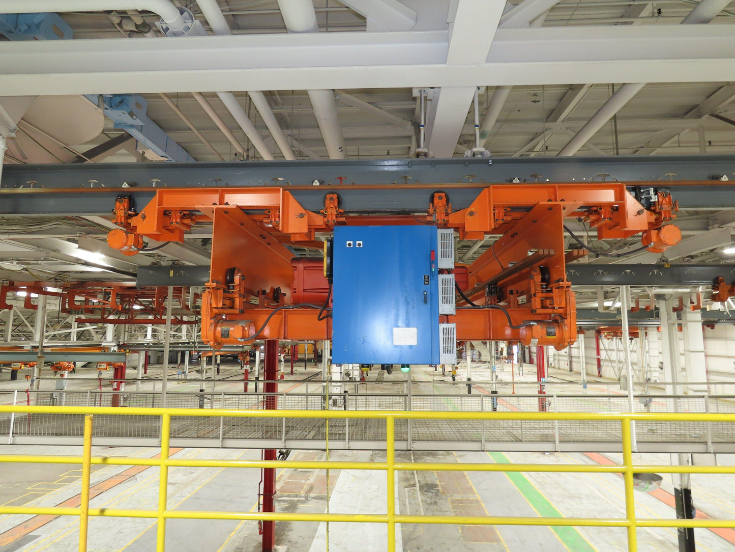 Acco Wright 7.5 Ton Double Girder Underhung Bridge Crane 18' 3" Span Work Rated